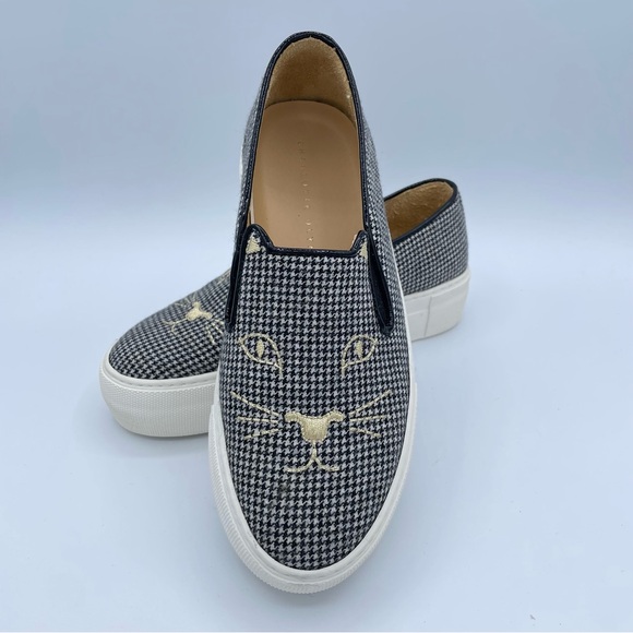 Charlotte Olympia Cool Cats Houndstooth Sneakers 36 - Picture 16 of 16